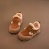 Zapatos de Algodón para Niñas con Forro de Felpa para Calor 2026 Invierno Nueva Llegada Más Felpa Birkenstock Casual Botas de Nieve Algodón con Piel de Bebé