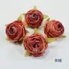 Flor Rosa de Elsa Cabeza de Rosa Artificial Flor Falsa Rosa con Bordes Tostados Arreglo Floral de Boda Arreglo Floral de Mesa Arreglo Floral