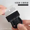 Placa de Estampado para Uñas Raspador Raspador con Hoja Metálica Removedor de Pegamento Herramienta Espátula Pequeña Raspador de Plástico con Cabeza Suave Uñas Artísticas
