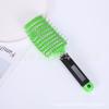 Peine de Masaje Curvo Grande de Nueve Filas, Peine Multifuncional para Dar Volumen y Peinar, Peine de Dientes Anchos, Peine con Ruedas, Peine de Plástico con Costillas para Cabello Largo