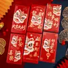 2026 Año Nuevo del Caballo 5D Plano Festival de Primavera del Año Nuevo Sobre de Dinero de la Suerte Zodiaco del Año del Caballo Paquete Rojo