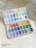 Aquarela Sólida 24 Cores Pigmentos Alta Saturação Pintura Gradiente Esmalte em Gel Decoração Atacado Arte de Unha Pintura Aquarela Gel