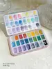 Pintura de Acuarela Sólida para Uñas, Esmalte en Gel para Pintura Degradada y Difuminada al por Mayor, Paleta de Acuarela para Uñas
