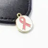 Accesorios de Joyería DIY Creativos al por Mayor Nuevo Colgante Individual Patrón de Cinta Gota de Aceite Colgante de Pulsera Encanto