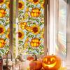 Xcbl071 Adhesivo Decorativo para Vidrio de Ventana de Halloween Transfronterizo Calabaza Lápida Murciélago Castillo Adhesivo Electrostático para Vidrio