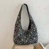 Bolsa de Lona Estampada de Leopardo Grande Capacidade Transfronteiriça Moda 2026 Novo Estilo Nicho Leve Versátil para o Dia a Dia Bolsa de Ombro Única Bolsa de Axila