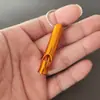 Chaveiro de apito salva-vidas para atividades ao ar livre chaveiro apito de sobrevivência de metal atacado de pequenas mercadorias apito de liga de alumínio