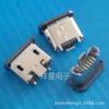 Suministro de fábrica: conector de base micro USB, parche vertical de 180 grados, boca de trigo, 5 pines, parche vertical/SMT