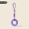 Llavero con anillo de silicona Dopamine, con correa tejida ajustable, entrenador de fuerza de mano para aliviar el estrés, accesorio para entrenamiento de fuerza de mano
