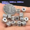 S999 Plata para Pies Vintage Cobre de la Fortuna Cuentas de Barril Cuerda de Mano Tejida Pulsera Collar Accesorios Hechos a Mano para DIY