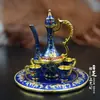 Artesanías de Lata de Colores de Característica Étnica de Xinjiang Adornos Pequeños Utensilios para Vino Regalos de Botella de Vino de Metal Regalos Conmemorativos
