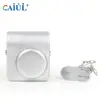 Adecuado para Bolsa de Cámara Instantánea Fuji Instax Mini40, Estuche de Cuero Plateado-Blanco de Almacenamiento y Protección para Cámara