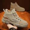 Botas Martin para hombre, zapatos de otoño, caña alta, estilo británico, retro, caña media, botas de herramientas para deportes al aire libre, montañismo, botas de combate en el desierto.