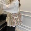 Bolso Nuevo para Mujer Bolso de Hombro para Mujer Estilo Coreano Moda Trendy Bolso de Mano Tejido de Color Moderno para Mujer Bolso de Mano Bajo el Brazo