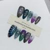 Nai Zi Uñas Portátiles Hechas Completamente a Mano Modelo Nuevo Otoño/Invierno B337 Completamente Pintadas a Mano Esculpidas Estilo Francés Elegantes Pegatinas para Uñas de Comercio Exterior