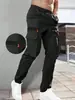 Pantalones Largos Casuales de Color Sólido Nuevos de Verano para Hombre Transfronterizos 2026, Cómodos, de Pierna Recta, Versátiles, con Múltiples Bolsillos, En Stock