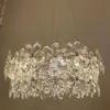 Novo Lustre de Quarto 2025 em Estilo Creme, Design Romântico e Aconchegante de Pétalas, Lustre de Cristal de Sala de Estar de Alta Qualidade