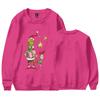 Moletom Novo 2023 Casual Gola Redonda Algodão Top Popular Europeu e Americano Desenho Animado Pato de Natal Monstro Amarelo Peludo