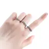 Anillo de moneda de cobre Qian Duoduo para mujer, moderno y minimalista, anillo abierto estilo vintage de plata tailandesa, venta al por mayor