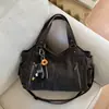Bolso Tote de Gran Capacidad Nuevo de Nicho 2026 para Mujer, Lindo Bolso Retro para Hombro de Motociclista con Múltiples Bolsillos, Bolso Bandolera de un Solo Hombro