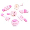 Conjunto de Louça Rosa Caseiro Acessórios de Resina Faca e Garfo Acessórios de Brinquedo de Comida Acessórios para Capa de Celular DIY Joias de Cola Creme