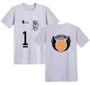 Venta caliente transfronteriza hombre japonés voleibol junior Haikyuu!! Camiseta de manga corta estampada para pareja