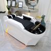 Cama de massagem e lavagem de cabelo elétrica salão de cabeleireiro salão de beleza cama de lavagem de cabelo salão de cabeleireiro circulação de água recuperação da cabeça cama de shampoo para cabelo