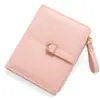 Carteira Simples Feminina Criativa Compacta Multifuncional PU Lichia Porta-Moedas Bolsa de Cartão Bolsa de Moedas Estudante