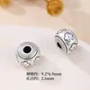 S999 Plata de Pie Plata Tailandesa Dinero de Cobre de la Fortuna Cuentas Espaciadoras Ruyi Pulsera de Cuentas Pulsera Hecha a Mano Accesorios de Joyería DIY