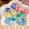 Cuerda para el cabello de dibujos animados para niños, linda banda de goma de cuero para la cabeza de la niña, cuerda que no daña el pulgar, banda para el cabello, accesorios para el cabello de Corea al por mayor