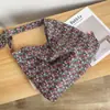 [Em Estoque] Bolsa de Tecido Floral Estilo Celebridade Bolsa de Pano Estilo Fresco Ins Coreano Bolsa de Ombro Único Transversal Estudante Retrô