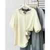 Camiseta Versátil de Manga Corta para Mujer Talla Grande 2026, Nuevo Estilo de Verano, Casual Simple, Top de Color Sólido Adelgazante 0359