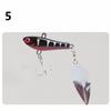 Isca Vibratória de Arremesso de Longo Alcance Spinner Bait Pequeno Redemoinho Thumb Vib Isca Conjunto de Pesca para Pesca Marítima