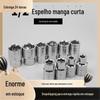 Conjunto de Ferramentas Soquete Sextavado Externo Grande 1/2" Curto 8mm 10mm 14mm 24mm Chave
