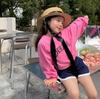 Conjunto de Ropa para Niña: Camiseta de Manga Larga con Estampado de Letras, Sudadera y Shorts Deportivos, Nuevo Estilo Verano 2026, Ropa Infantil de Comercio Exterior, Venta al por Mayor para Edades 3-8