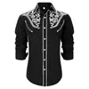 Fábrica de origen comercio electrónico transfronterizo camisa de manga larga para hombre con solapa cárdigan de un solo botón impresión digital 3D sublimación