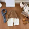 Camada Base Térmica Meia-Gola Alta Infantil Bebê Roupas Novas de Inverno Estilo Coreano Top Listrado Camada Base Espessa Quente
