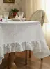Toalha de Mesa Retangular, Estoque Disponível, Renda de Macramê em Poliéster com Acabamento de Renda Decorativa, Opções Multicor para Sala de Jantar, Casamento, Festa e Decoração de Casa, Fornecimento Direto da Fábrica