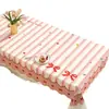 Mantel de comedor fresco y sencillo, sin lavado, impermeable y a prueba de aceite, tapete de mesa de PVC, mantel de mesa de lujo ligero estilo ins de alta gama