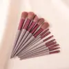 13 Pincéis de Maquiagem Sijiqing para Iniciantes Portátil Cabelo Macio Corretivo Base Blush Sombra para Olhos Conjunto Completo de Ferramentas de Beleza