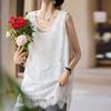 Chal de Encaje de Longitud Media para Mujer, Estilo Europeo Talla Grande, Moda de Verano Japonesa y Coreana 2026