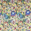 Tela Nueva con Estampado Digital de Loto y Fénix Estilo Chino, Material de Algodón Brocado, Vestido Qipao Estilo Chino Tradicional, Blusa, Tela Hanfu