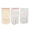 Guantes de Lona, Cuero Blanco de 24 Hilos, Doble Capa, Engrosados, Resistentes al Desgaste, para Trabajos de Construcción, Protección Laboral, Soldadura, Totalmente Forrados, Guantes de Lona 100% Algodón