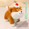 Lindo peluche de cachorro de mascota, tamaño pequeño de dibujos animados con atuendos y bufanda intercambiables, Husky, Bichón, Shiba Inu, juguete de peluche, regalo