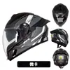 Nuevo Casco de Motocicleta Eléctrica Certificado Dot Estándar Nacional, Casco de Motociclista para Hombre, Casco Integral para Motocicleta de Hombre para Crucero