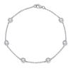 Yun Tong Joyería Europa y América Estilo Ins Desgaste Apilado 4.0mm Redondo Moissanita Chapado en Plata Oro de 18k Collar de Burbuja
