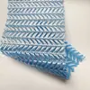 Tejido de Malla con Patrón de Espiga de Trigo con Estampado Completo Dorado, Tejido de Malla Elástica de Espiga para Decorar Vestidos de Escenario y Desfile de Moda