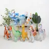 Novos brinquedos infláveis de balão com cordão para crianças com rodas, animais de desenho animado infláveis que andam, carro, balão de filme de alumínio, barraca de balões, transfronteiriço
