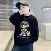 Elegante Sudadera de Primavera y Otoño para Niños, Niños Medianos y Grandes, Ropa Infantil Cálida con Forro Polar, Moda Cool y Moderna de Invierno