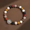 Novo Pulseira Derivada de Impressão de Bolo de Lótus Estilo Chinês Nezha e Ao Bing Cp Pulseira de Casal Amigo Próximo com Contas de Anime Original